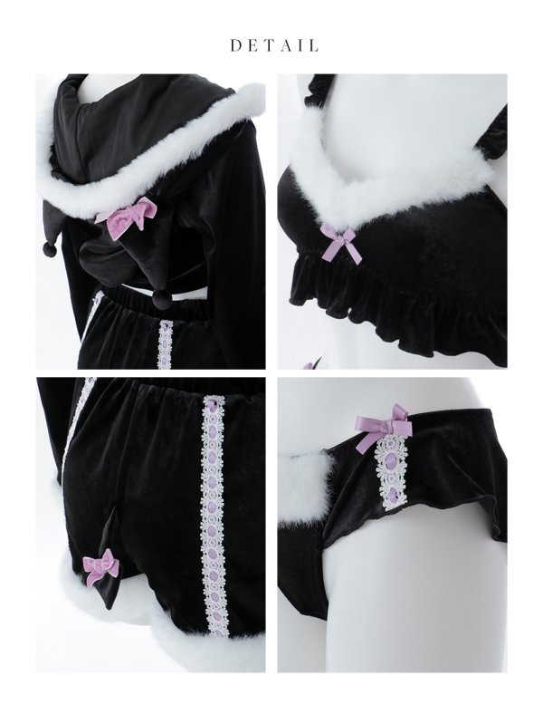 画像36: 【即日発送】【サンリオ】クロミ3wayセットアップルームウェア【4点セット】【S-L/1カラー】[OF03] (36)