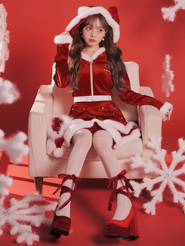 画像17: 【即日発送】【サンリオ】ハローキティ3wayセットアップルームウェア【4点セット】【S-L/1カラー】[HC02] (17)