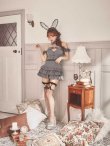 画像18: 【送料無料！】【ハロウィン】ストライプオフショルダー ティアードバニーフリルリボン【コスプレ6点SET】【XS-Mサイズ】【予約/9月下旬発送予定】[OF03]三上悠亜着用 (18)