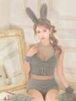 画像35: 【即日発送】【送料無料！】【ハロウィン】ふわもこリボンバニーコスプレ【コスプレ6点SET】【XS-Mサイズ】[OF03]三上悠亜着用 (35)