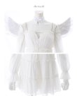 画像7: 【ハロウィン】シフォンスウィートエンジェルミニドレス【コスプレ4点SET】【XS-Lサイズ】[OF03] (7)