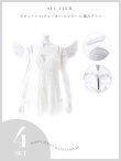 画像9: 【ハロウィン】シフォンスウィートエンジェルミニドレス【コスプレ4点SET】【XS-Lサイズ】[OF03] (9)