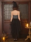 画像34: 【送料無料！】【ハロウィン】チュールロングトレーン魔女コスプレ【コスプレ4点SET】【XS-Mサイズ】【予約/9月下旬発送予定】[OF03]ゆりにゃ着用 (34)