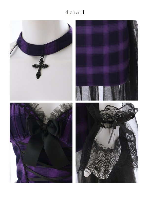 画像34: 【送料無料！】【ハロウィン】チュールロングトレーン魔女コスプレ【コスプレ4点SET】【XS-Mサイズ】【予約/9月下旬発送予定】[OF03]ゆいぴす着用 (34)