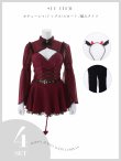 画像11: 【送料無料！】【ハロウィン】ケープロングスリーブリボンデビルコスプレ【コスプレ4点SET】【S-Lサイズ】[OF03]ゆりにゃ着用 (11)