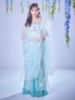 画像8: 【即日発送】【送料無料！】【ハロウィン】アイスブルー刺繍ロングシフォン漢服セット【コスプレ3点SET】【Fサイズ】[OF04]加藤美南着用 (8)