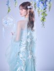 画像11: 【即日発送】【送料無料！】【ハロウィン】アイスブルー刺繍ロングシフォン漢服セット【コスプレ3点SET】【Fサイズ】[OF04]加藤美南着用 (11)
