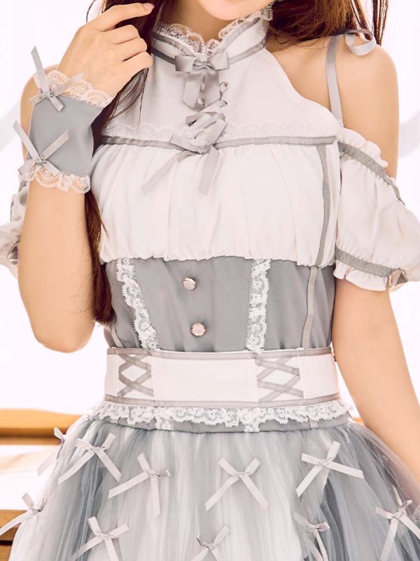 画像13: 【即日発送】 【ハロウィン】リボンブーケメイド【Malymoon/マリームーン 【コスプレ4点セット】【フリーサイズ/2カラー】[HC03] (13)