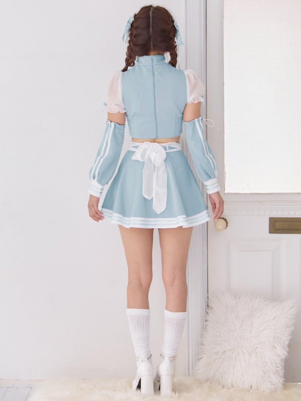 画像20: 【即日発送！】【sugar nine×マリームーンコラボ】 【ハロウィン】マリームーンコラボジャージメイド 【コスプレ8点セット】 【XS-Lサイズ/2カラー】[HC03] (20)