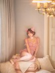ピンク　モデル：三上悠亜　身長：159cm　着用サイズ：Sサイズ