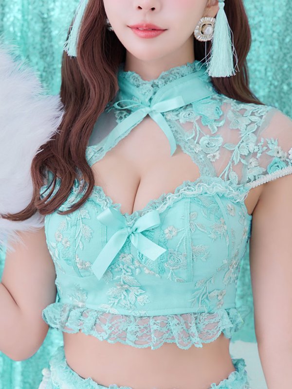 画像20: 【ハロウィン】【sugar nine×マリームーンコラボ】 マリームーンコラボセットアップチャイナ 【コスプレ5点セット】【XS-Mサイズ/4カラー】[HC03] (20)