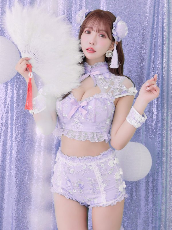 画像24: 【ハロウィン】【sugar nine×マリームーンコラボ】 マリームーンコラボセットアップチャイナ 【コスプレ5点セット】【XS-Mサイズ/4カラー】[OF04] (24)