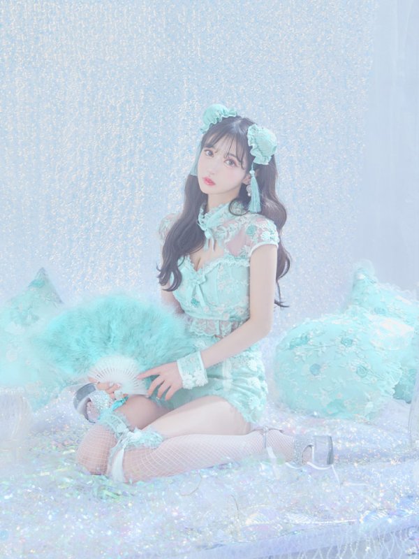 画像23: 【ハロウィン】【sugar nine×マリームーンコラボ】 マリームーンコラボセットアップチャイナ 【コスプレ5点セット】【XS-Mサイズ/4カラー】[OF04] (23)