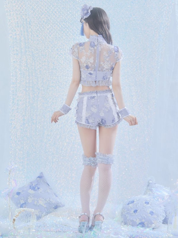 画像19: 【ハロウィン】【sugar nine×マリームーンコラボ】 マリームーンコラボセットアップチャイナ 【コスプレ5点セット】【XS-Mサイズ/4カラー】[OF04] (19)