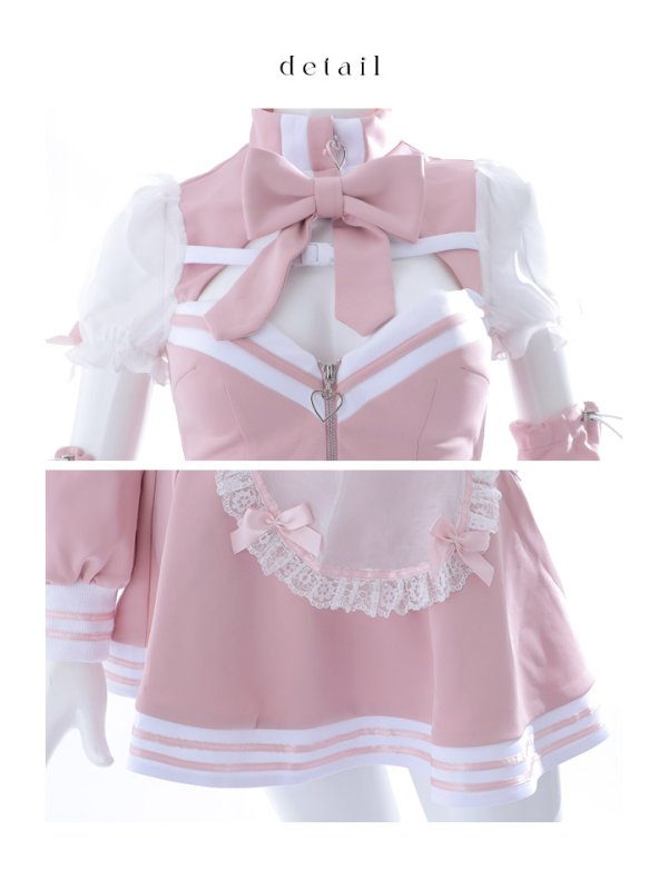 画像22: 【即日発送！】【sugar nine×マリームーンコラボ】 【ハロウィン】マリームーンコラボジャージメイド 【コスプレ8点セット】 【XS-Lサイズ/2カラー】[OF04] (22)