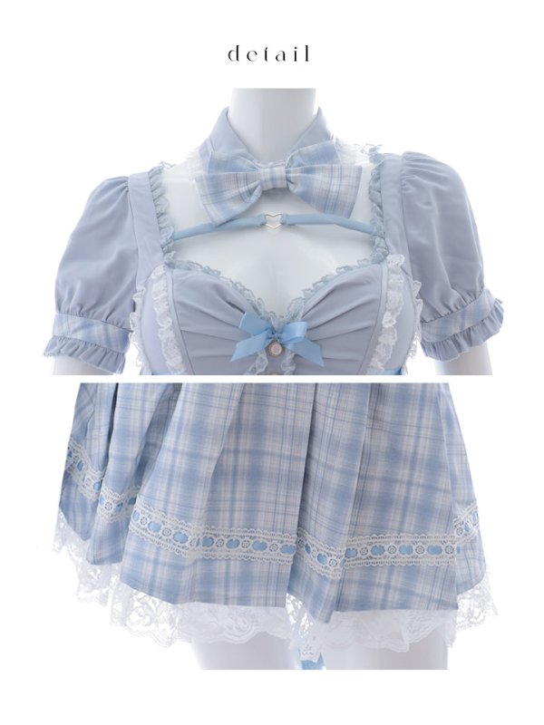 画像43: 【即日発送！ 】【sugar nine×マリームーンコラボ】 【ハロウィン】マリームーンコラボ制服ネコセットアップ 【コスプレ7点セット】 【XS-Lサイズ/2カラー】[OF04] (43)