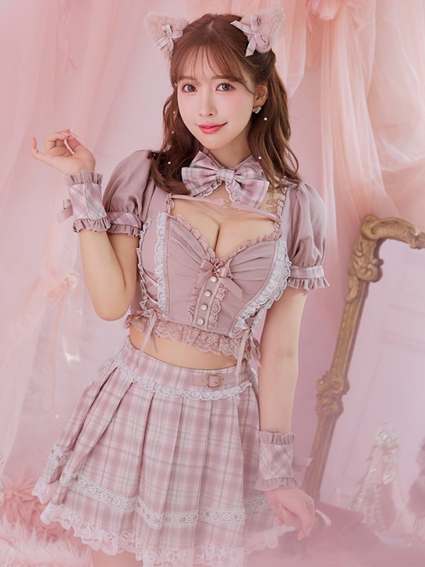 画像26: 【即日発送！ 】【sugar nine×マリームーンコラボ】 【ハロウィン】マリームーンコラボ制服ネコセットアップ 【コスプレ7点セット】 【XS-Lサイズ/2カラー】[OF04] (26)