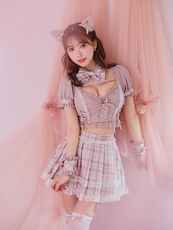 画像30: 【即日発送！ 】【sugar nine×マリームーンコラボ】 【ハロウィン】マリームーンコラボ制服ネコセットアップ 【コスプレ7点セット】 【XS-Lサイズ/2カラー】[OF04] (30)