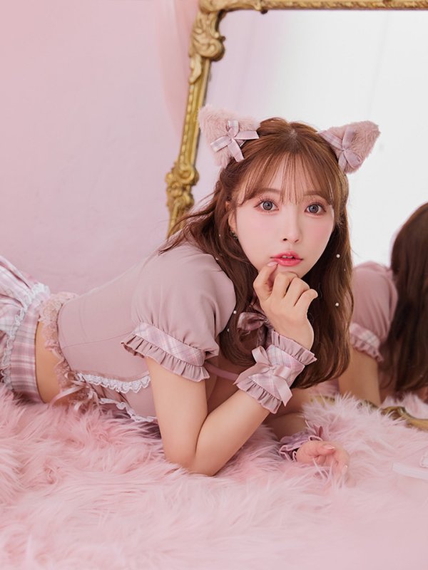 画像20: 【即日発送！ 】【sugar nine×マリームーンコラボ】 【ハロウィン】マリームーンコラボ制服ネコセットアップ 【コスプレ7点セット】 【XS-Lサイズ/2カラー】[OF04] (20)