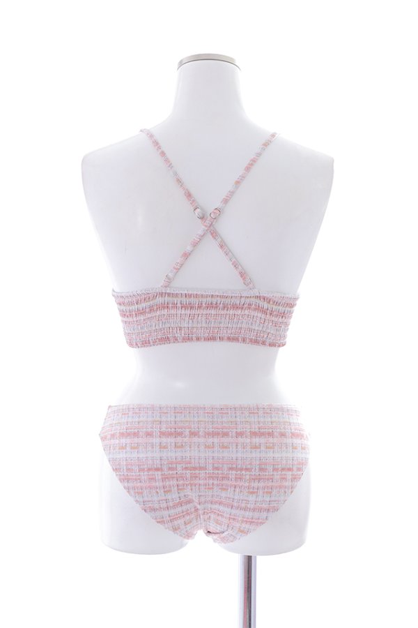 画像17: 【即日発送】【水着セール】【ビキニ】【水着】 ツイードプリント トライアングル ビキニ 2点セット[YMT] (17)