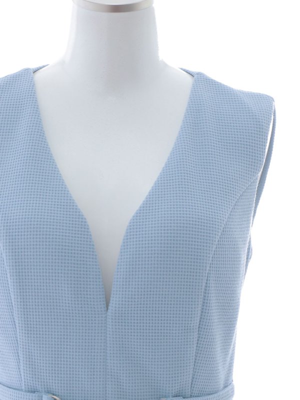 画像14: ワッフルノースリーブタイトドレス/谷間見せ/背中隠し/タイト/ミニドレス/キャバドレス【S-Mサイズ/1カラー】[OF03B] 【IM】 (14)