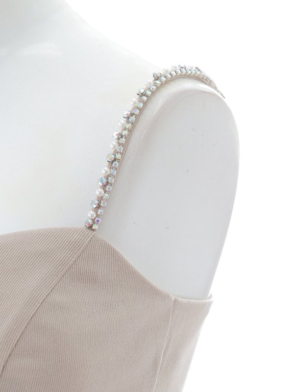 画像31: ラッフルフリルキャミソールドレス/アシンメトリー/マーメイド/ラメ/グリッター/ノースリーブ/谷間見せ/背中見せ/ミディアムドレス/キャバドレス【S-XLサイズ/4カラー】[OF03B]【IM】dzw (31)