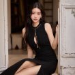 ブラック　モデル：ゆりお　身長：165cm　着用サイズ：Sサイズ