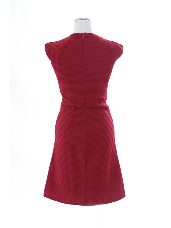 画像12: フロントジップ/ショートスリーブ/谷間見せ/背中隠し/ミニドレス/キャバドレス【S-Mサイズ/1カラー】[OF01]【IM】 (12)