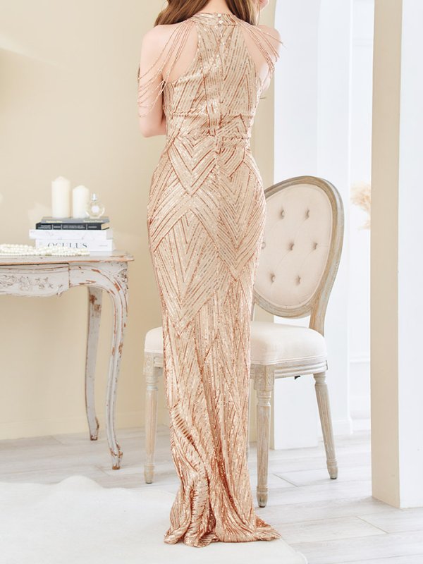 画像7: ビジュースパンコールロングドレス/アメスリ/ノースリーブ/ロングドレス/キャバドレス【S-Mサイズ/2カラー】[OF03B] 【IM】 (7)