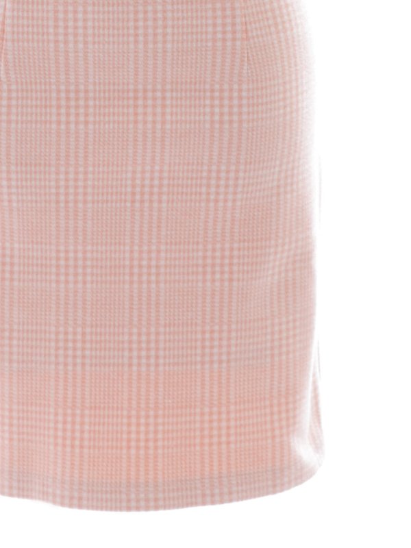 画像14: チェックノースリーブドレス/ボタン/タイトスカート/背中隠し/ノースリーブ/ミニドレス/キャバドレス【XS-Lサイズ/1カラー】[OF03B]【IM】 (14)