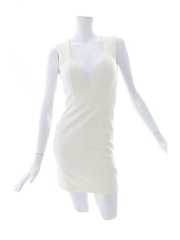 画像19: SALE!ジャケット2ピースドレス/チェーン/ポケット/谷間見せ/背中隠し/ミニドレス/キャバドレス【S-Mサイズ/2カラー】[OF03B] 【IM】 (19)