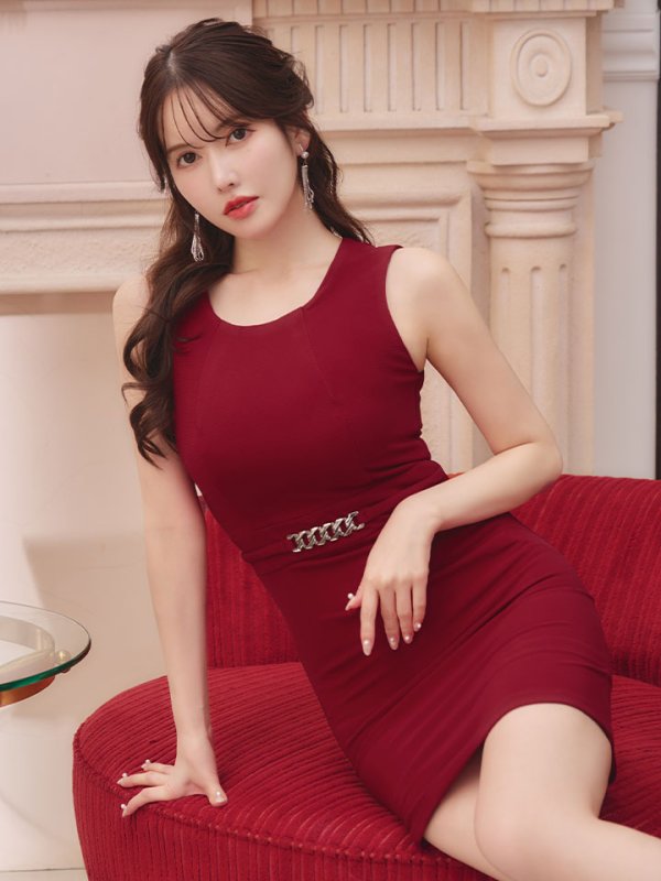 画像13: ノースリーブタイトドレス/胸元隠し/背中隠し/タイト/ミニドレス/キャバドレス【XS-Mサイズ/2カラー】[OF03B]【IM】 (13)