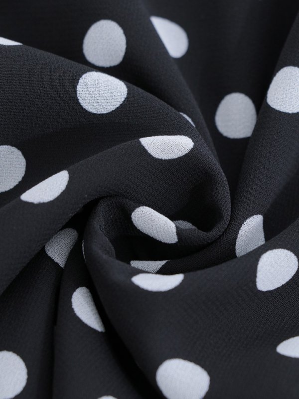 画像26: 水玉ワンピースドレス/フレアー/ノースリーブ/谷間見せ/背中隠し/ミニドレス/キャバドレス【XS-Mサイズ/2カラー】[OF03B] 【IM】 (26)