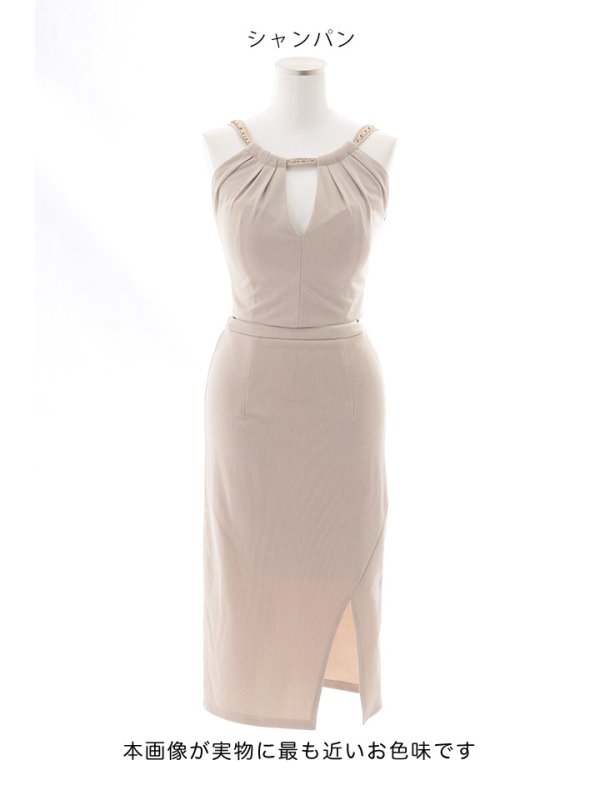 画像25: 送料無料！ラメセットアップドレス/オープンカット/キャミソール/谷間見せ/背中見せ/キャバドレス【XS-Mサイズ/3カラー】[OF03B] 【IM】dzw【一部予約商品/11月中旬発送予定】 (25)