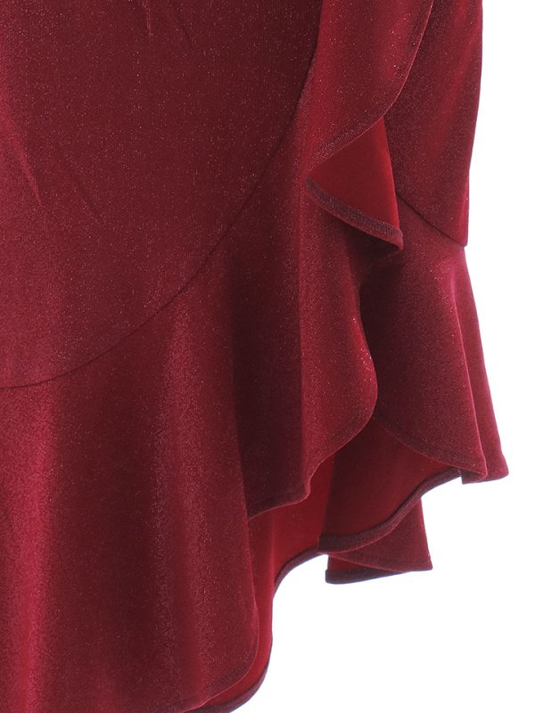 画像31: ラッフルフリルキャミソールドレス/アシンメトリー/マーメイド/ラメ/グリッター/ノースリーブ/谷間見せ/背中見せ/ミディアムドレス/キャバドレス【S-XLサイズ/4カラー】[OF03B]【IM】dzw (31)