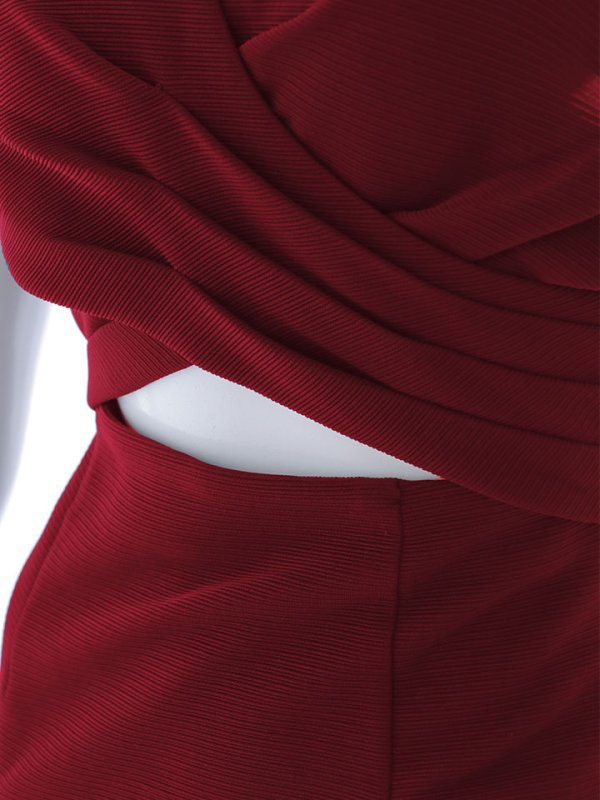 画像23: パフスリーブタイトドレス/谷間見せ/背中隠し/ミニドレス/キャバドレス【XS-Lサイズ/2カラー】[OF03B] 【IM】 (23)