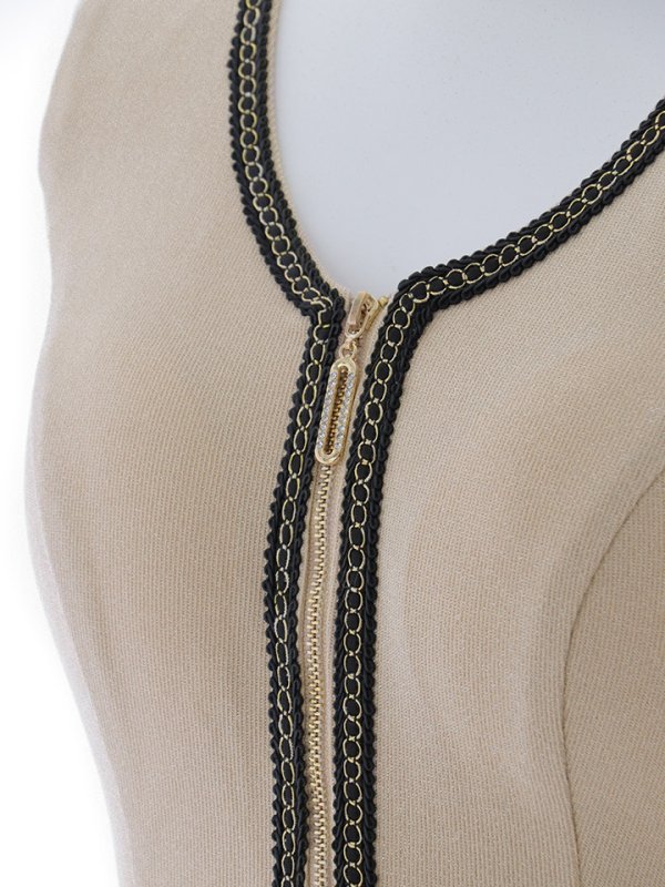 画像17: グリッターラメジップアップミディアムドレス/キャバドレス【S-Mサイズ/1カラー】[OF03B] 【IM】 (17)