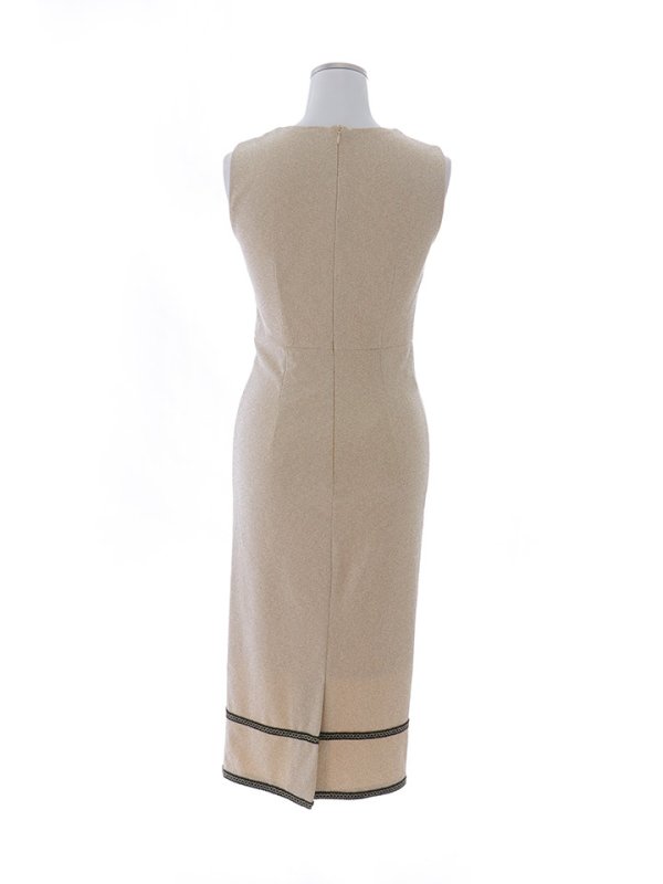 画像14: グリッターラメジップアップミディアムドレス/キャバドレス【S-Mサイズ/1カラー】[OF03B] 【IM】 (14)