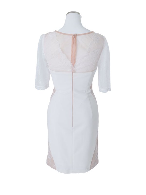 画像5: キャミソールドレス/ 五分袖/ レース/ タイト/ ミニドレス / キャバドレス【Sサイズ/2カラー】[HC02] 【AOC】 (5)