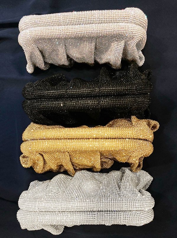 画像13: 【GINZA COUTURE/銀座クチュール】キラキラストーン/ チェーンショルダー/ クラッチ/ 2way/ バッグ【4カラー】[OF04] (13)