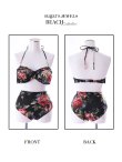 画像10: 値下げ！!【水着】フラワーホルターハイウエストビキニ[YMT] (10)