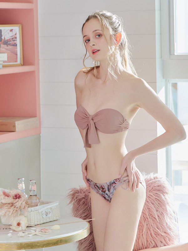 画像10: 【即日発送】【水着セール】【ビキニ】【水着】フロントリボンバンドゥビキニ[YMT] (10)