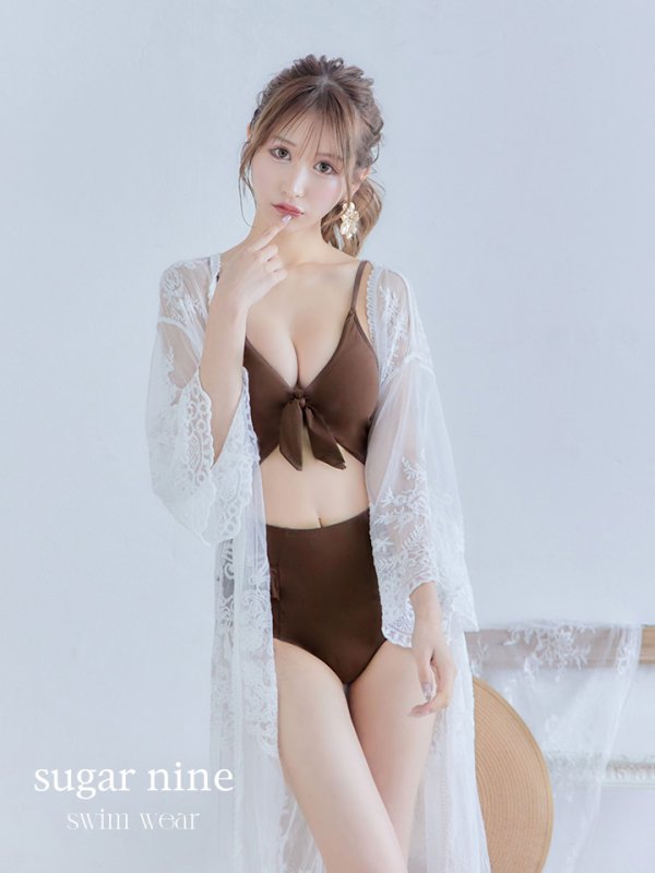 画像4: 【即日発送】【水着セール】【ビキニ】【水着】バストリボンワンピースビキニ[YMT] (4)