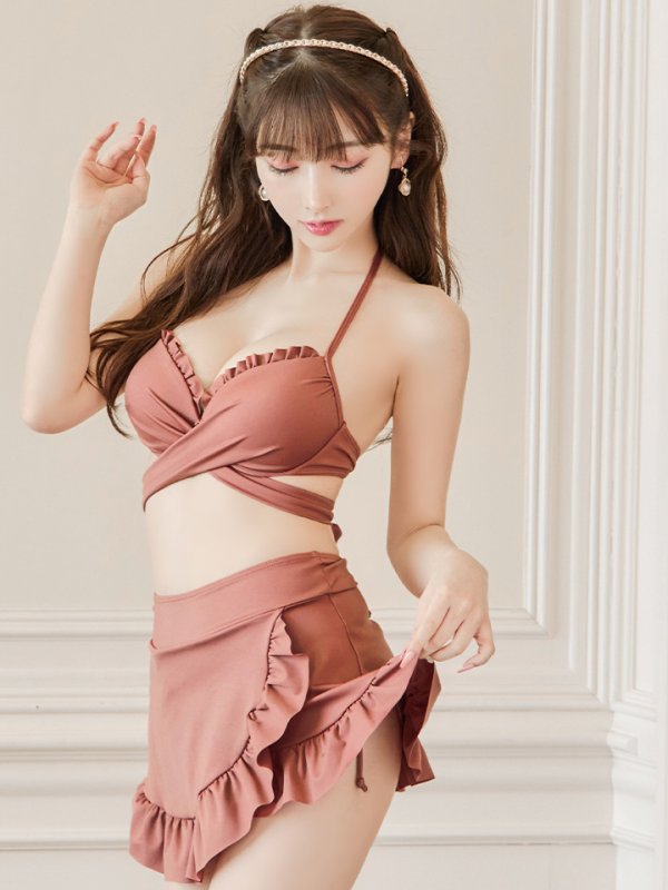 画像11: 【即日発送】【ビキニ】【水着】ホルターネックハイウエストビキニ[YMT] (11)