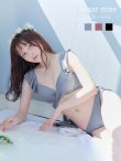 画像3: 【即日発送！】【ビキニ】【水着】ショルダーフリルクロスビキニ/無地/シンプル[YMT] (3)