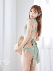画像19: 【即日発送！】【ビキニ】【水着】ショルダーフリルクロスビキニ/無地/シンプル[YMT] (19)