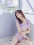 画像41: 【ビキニ】【水着】フリルショルダービキニ/ハイウエスト/無地/シンプル[YMT] (41)