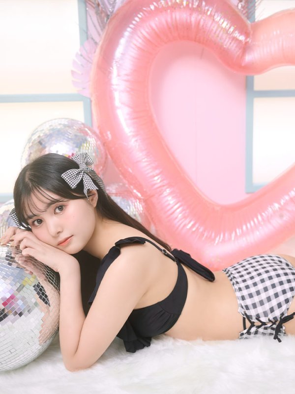 画像7: 【即日発送】【水着セール】【ビキニ】【水着】ギンガムフリルビキニ[YMT] (7)