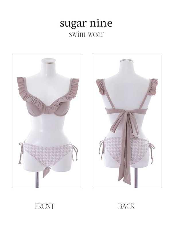 画像28: 【即日発送】【ビキニ】【水着】フリルx千鳥ビキニ[M191-SW-23PY][YMT] (28)