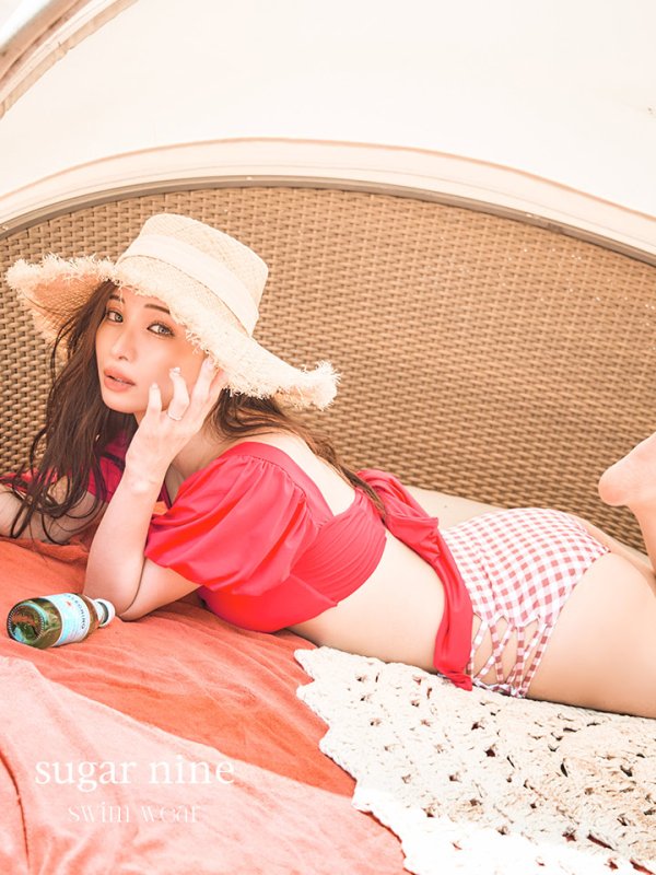 画像3: 【即日発送】【ビキニ】【水着】パフスリーブ2wayビキニ[YMT] (3)